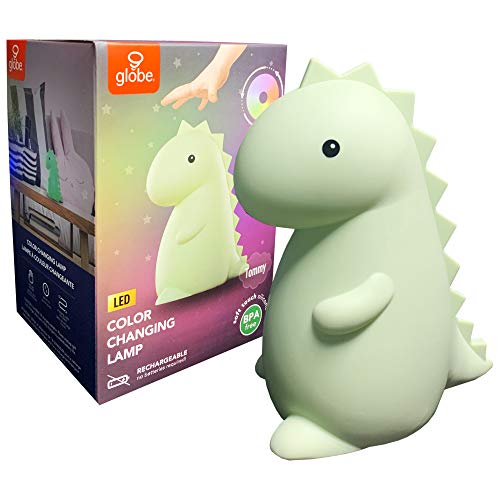 Adorable Tommy Dinosaur Multicolor Changing Integrated LED Rechargeable Silicone Night Light