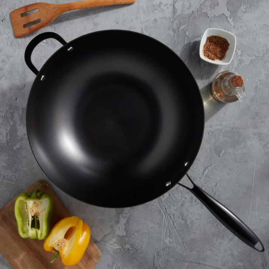 INFUSE Nitro Cast Iron Lite Wok, 35 cm (14 in.)