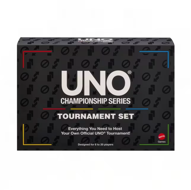 UNO Championship Series Tournament Set Card Game For Large Groups Of 6 To 20 Players