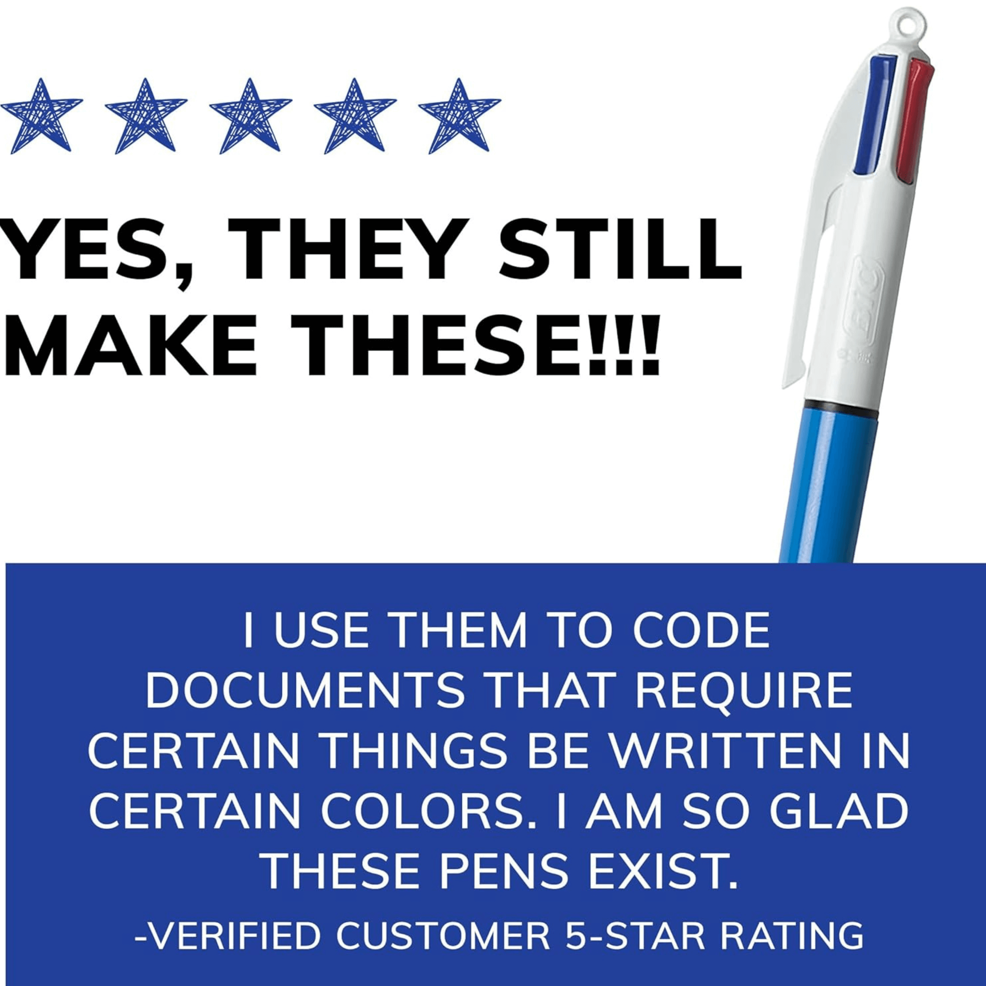 BIC 4 COLOR BALL PEN - ORIGINAL 1PC