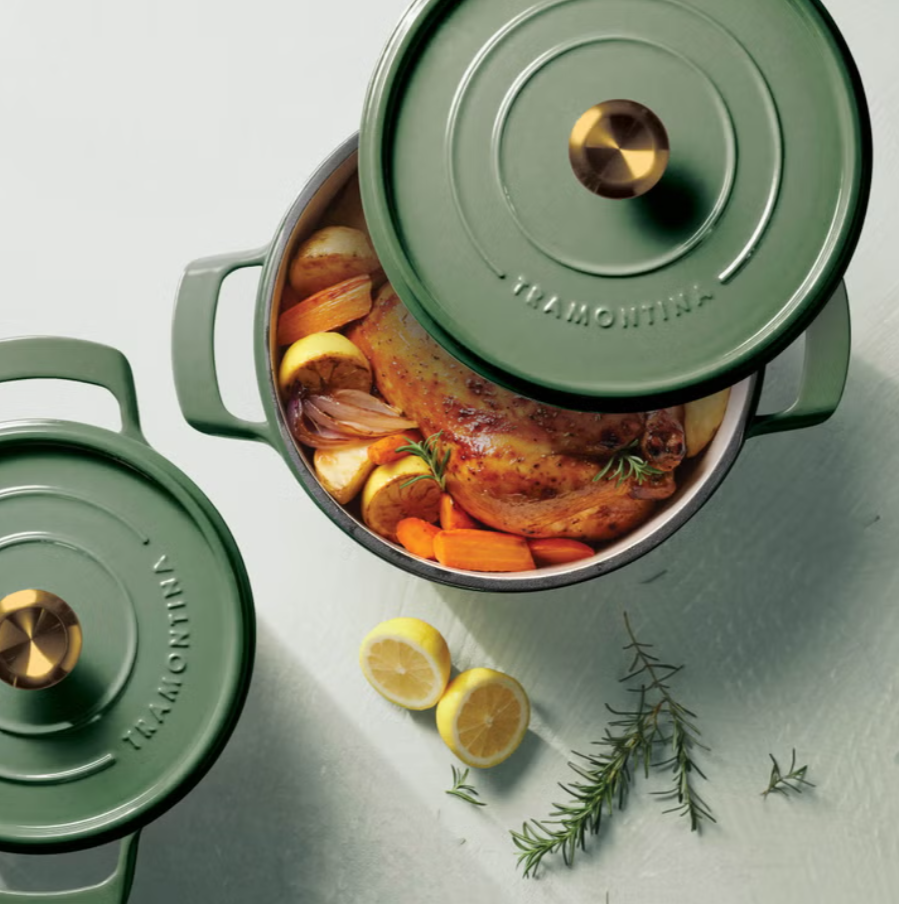 Tramontina Cast Iron Covered Casserole Set, Set of 2