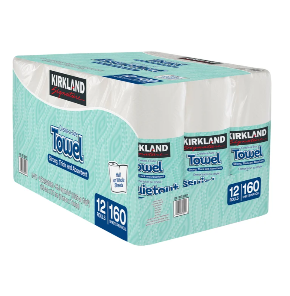 Kirkland Signature 2-ply Paper Towels, 12-pack