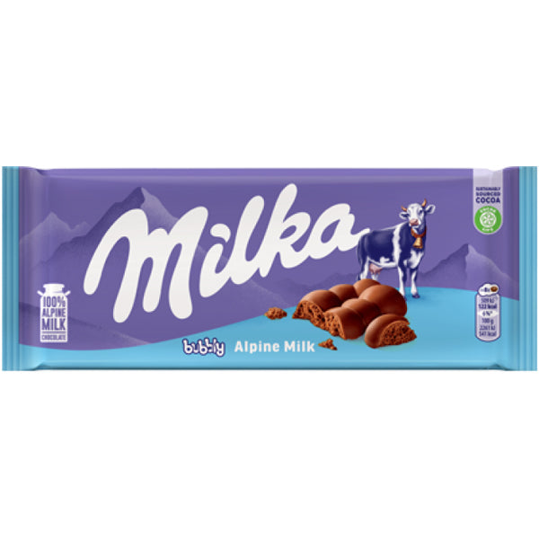 Milka Bubbly Alpine Milk Chocolate 90 g