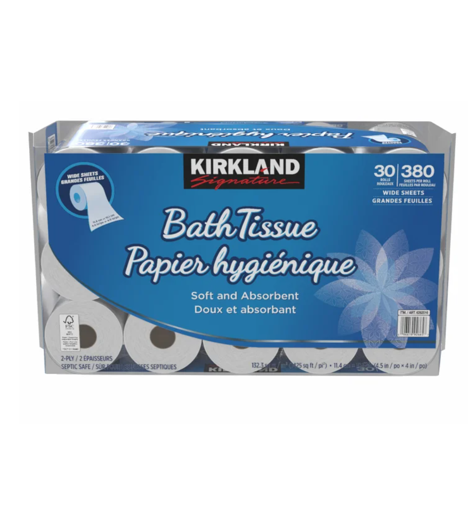 Kirkland Signature 2-ply Bath Tissue, 30-pack