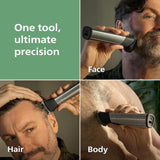Philips , All-in-One 9000 Series 23-Piece Trimmer - Electric Shaver and Clipper for Face, Beard, Head & Body, , Stainless Steel
