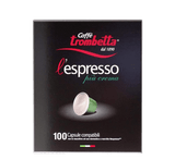 Caffè Trombetta Espresso Coffee Capsules, 100-pack , Black