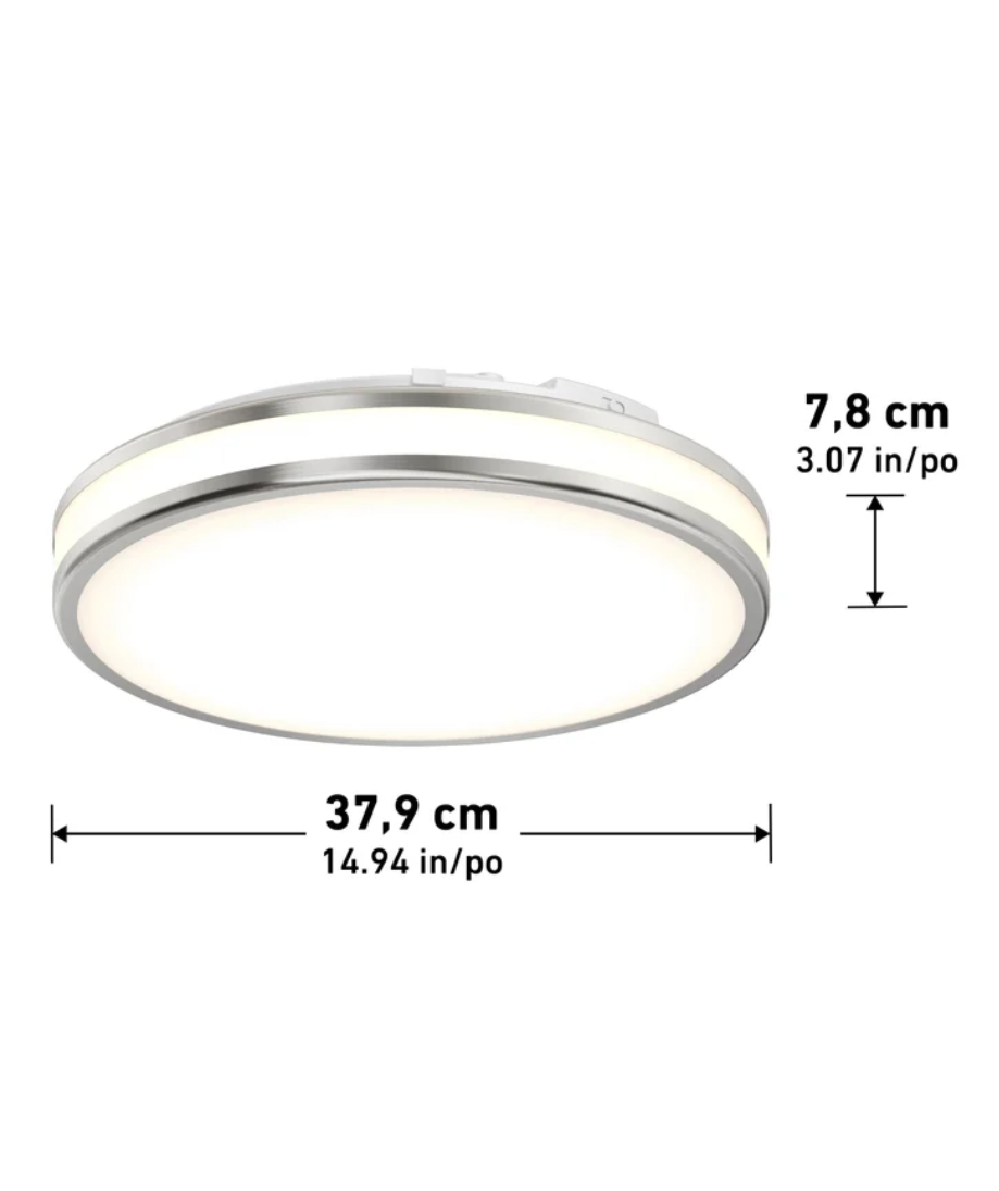 Artika Hemisphere Flush Mount Light Chrome