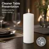 Yummi 3" x 8" Round Pillar Candles - 3 per Pack