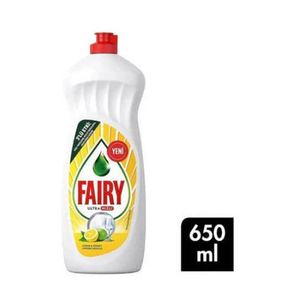 Fairy , Lemon Scented Liquid Dish Detergent 650 ml , White