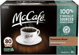 McCafe, Premium Roast Coffee K-Cup Pods, 80 count, 860.0 gram, Pack of 1, Brown