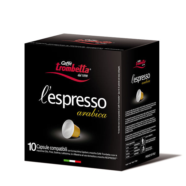 Trombetta Capsule Espresso Arabica 10 ct