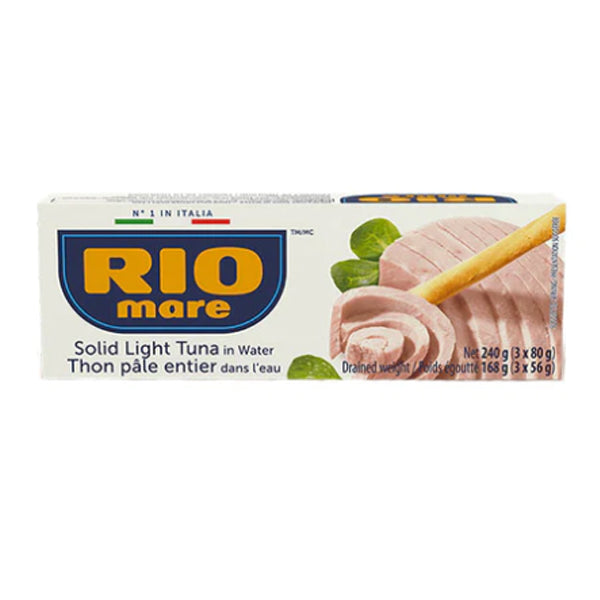 Rio Mare Solid Light Tuna Natural Water 3x80 g