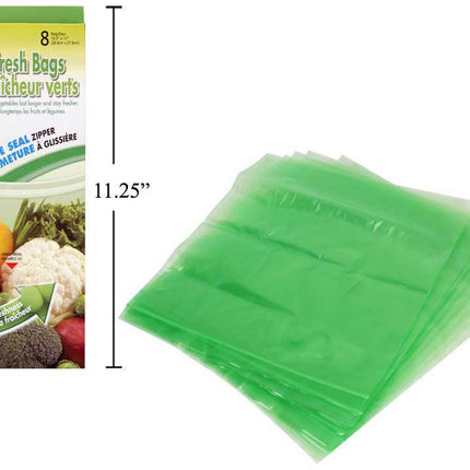 AS SEEN ON TV 8-Piece Green Fresh Food Bags - 80426