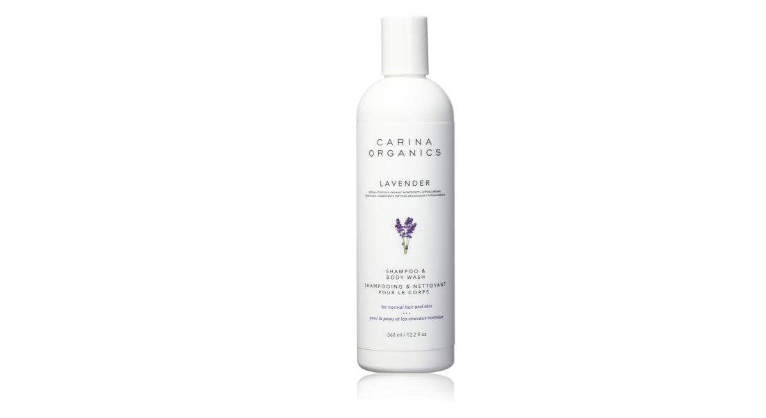 Carina Organics Lavender Shampoo & Body Wash, 360 ml, White