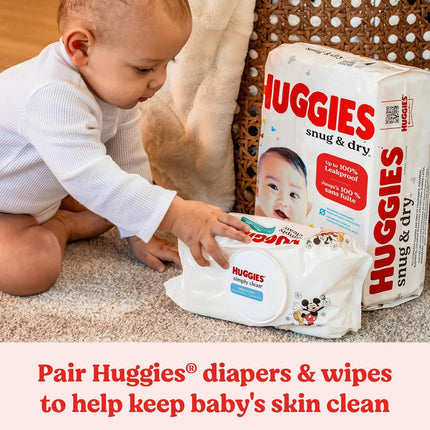 Huggies Size 4 Diapers, Snug & Dry Baby Diapers, Size 4 (22-37 lbs), 148 Count, Packaging May Vary