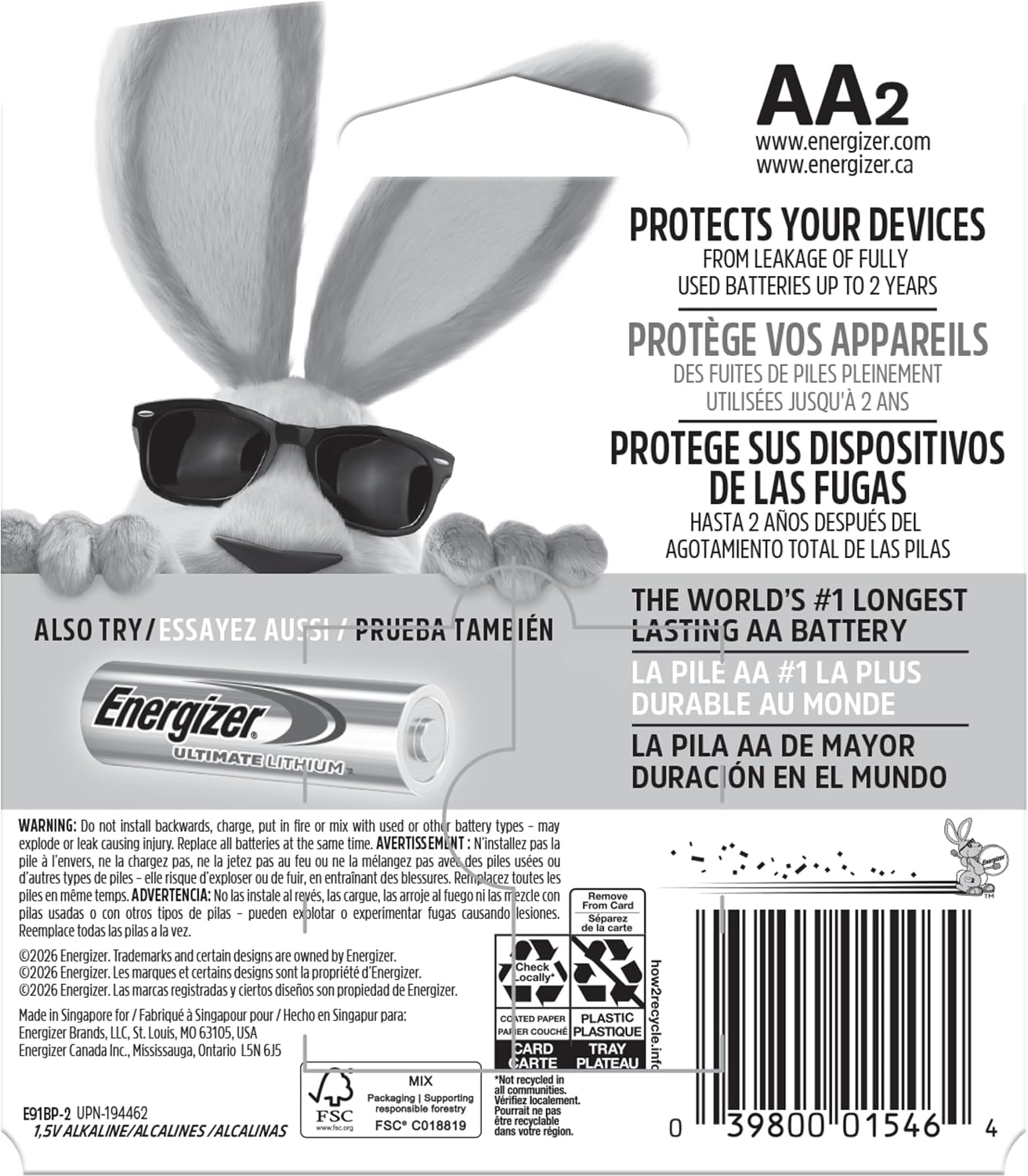 ENERGIZER MAX AA-2
