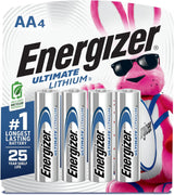 Energizer L91SBP-4 Energizer Ultimate Lithium AA Battery, 4 Count, 0.070 kg