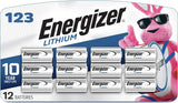 ENERGIZER 123 LITHIUM BATTERY 3V 12PCS
