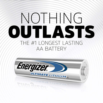Energizer Ultimate Lithium Batteries Batteries AA, 4 Each