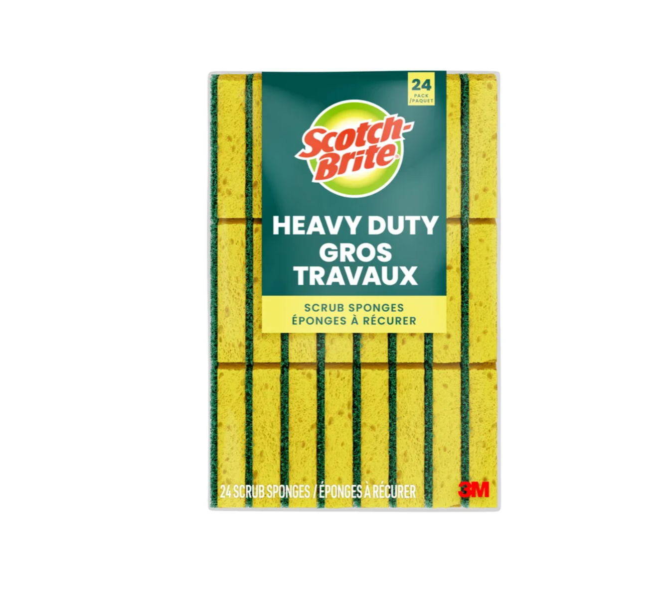 Scotch-Brite Heavy Duty Scrub Sponge, 24-pack