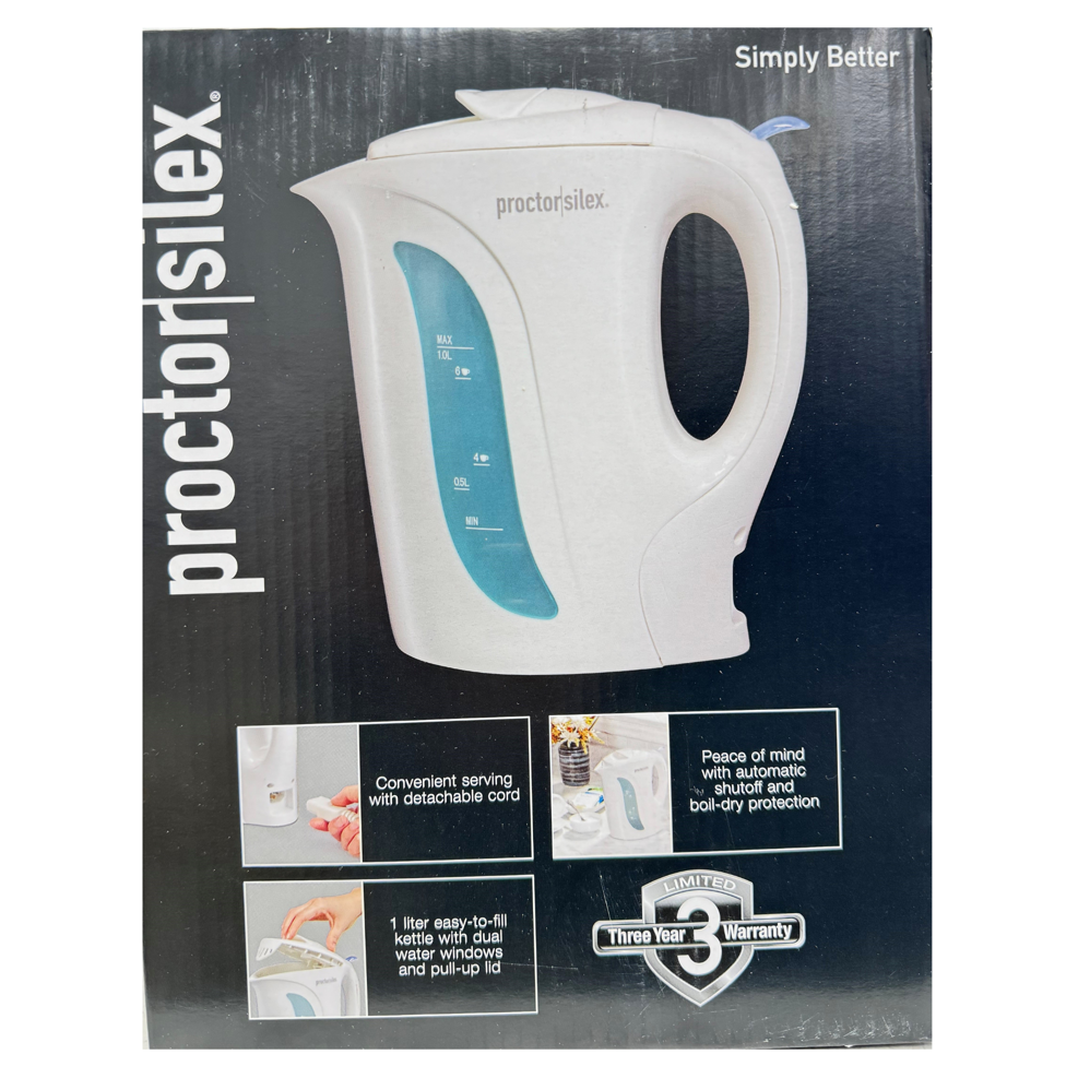 PROCTOR SILEX KETTLE 1L - WHITE #K2070PS