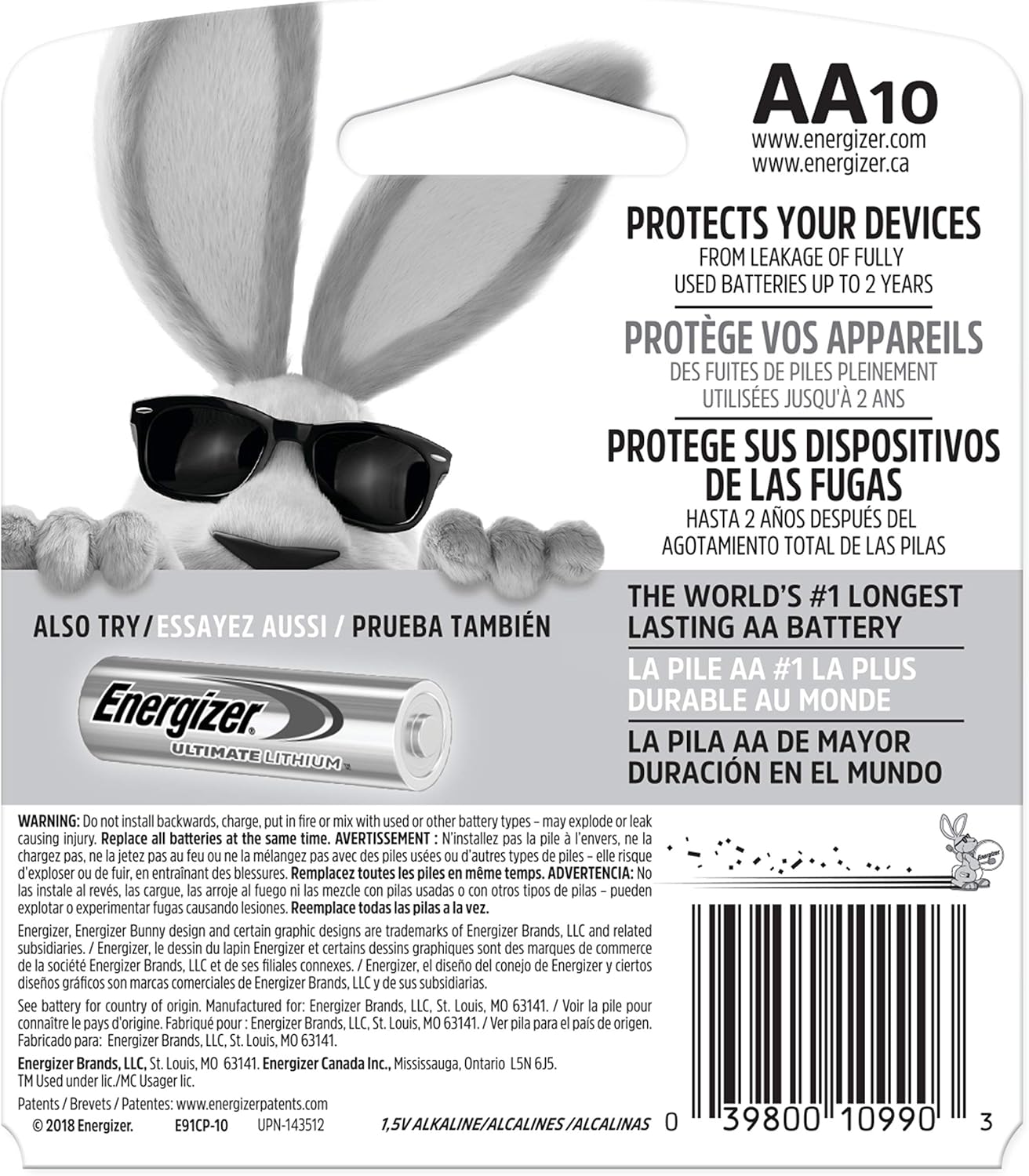 ENERGIZER MAX AA-10