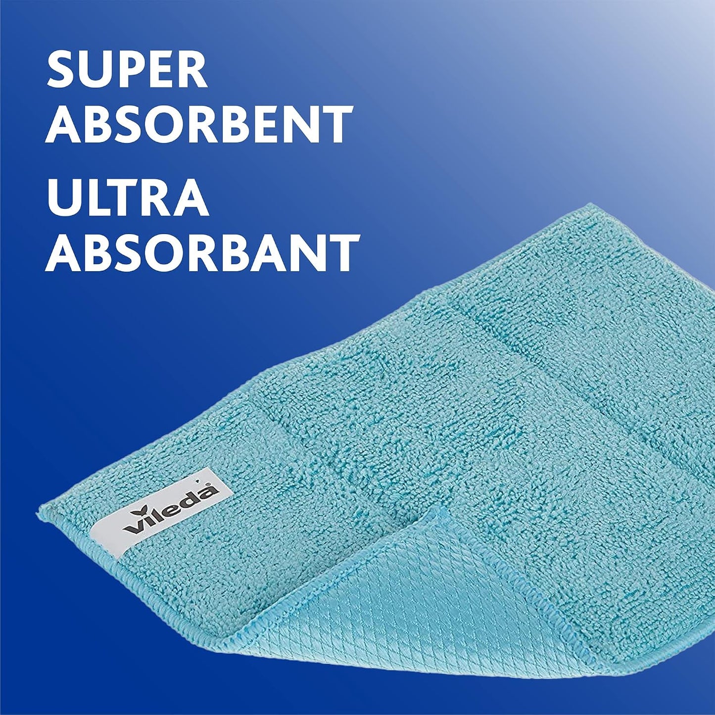 Vileda Magic Bath Mop with 1 Extra Refill and 1 Microfiber Bath Cloth