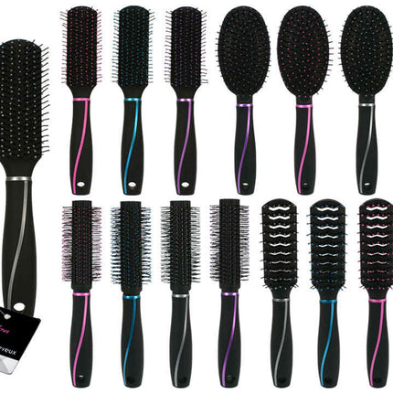 CTG Hair Brush with Rubberized Handle - 82043