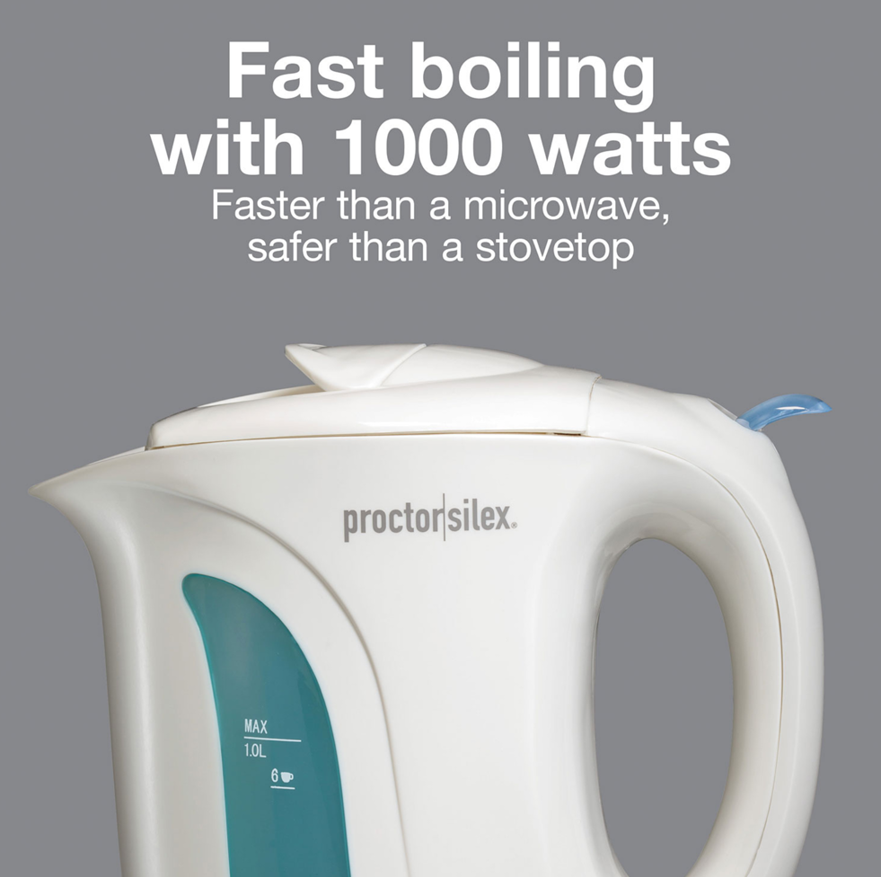 PROCTOR SILEX KETTLE 1L - WHITE #K2070PS