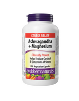 webber naturals Aswahgandha + Magnesium 200 Vegetarian Capsules