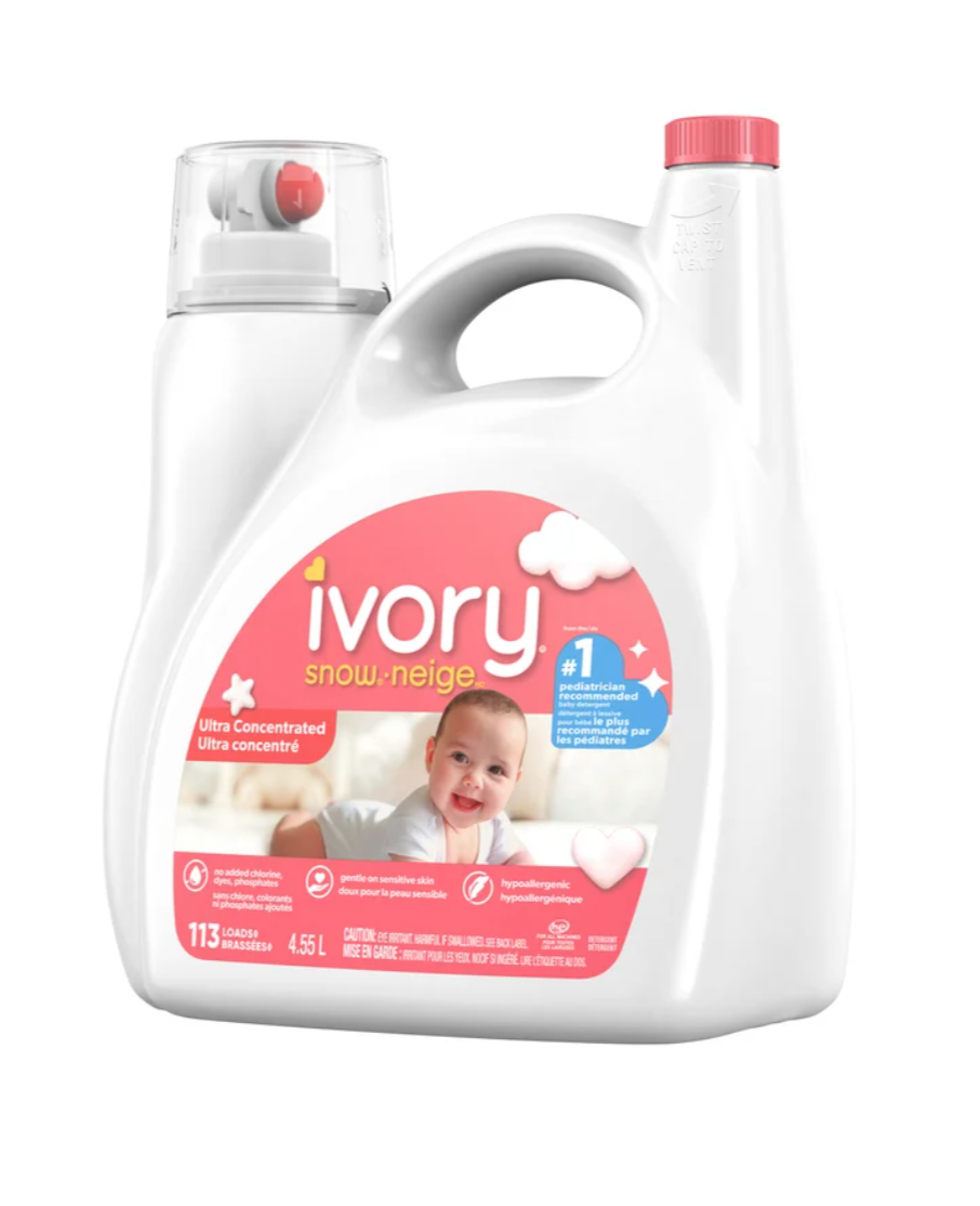 Ivory Snow Newborn Liquid Laundry Detergent, 113 wash loads