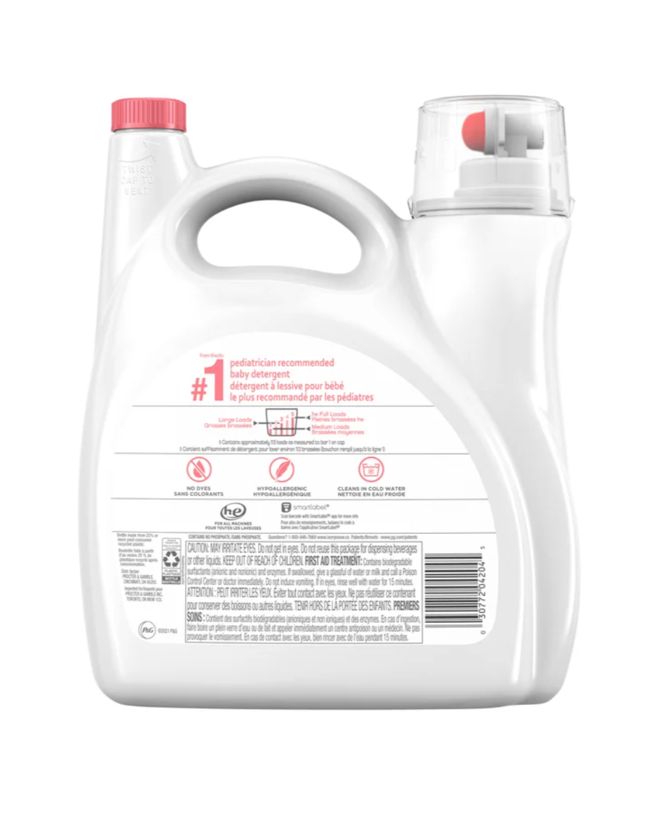 Ivory Snow Newborn Liquid Laundry Detergent, 113 wash loads