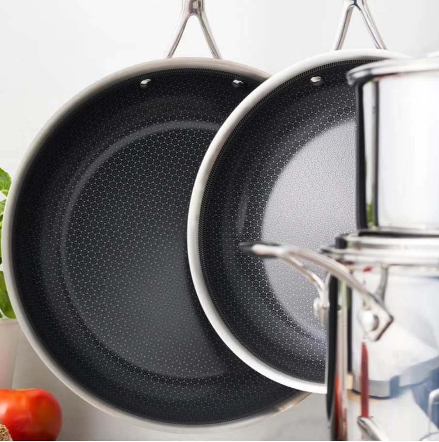HENCKELS Paradigm Hybrid Ceramic Non-Stick Tri-ply Clad Cookware Set, 11-piece