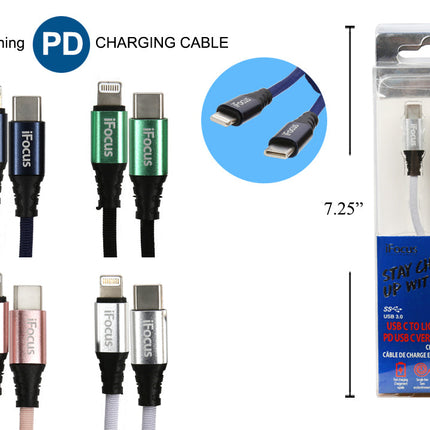 iFOCUS 1m USB C to Lightning Sync Cable - 86881