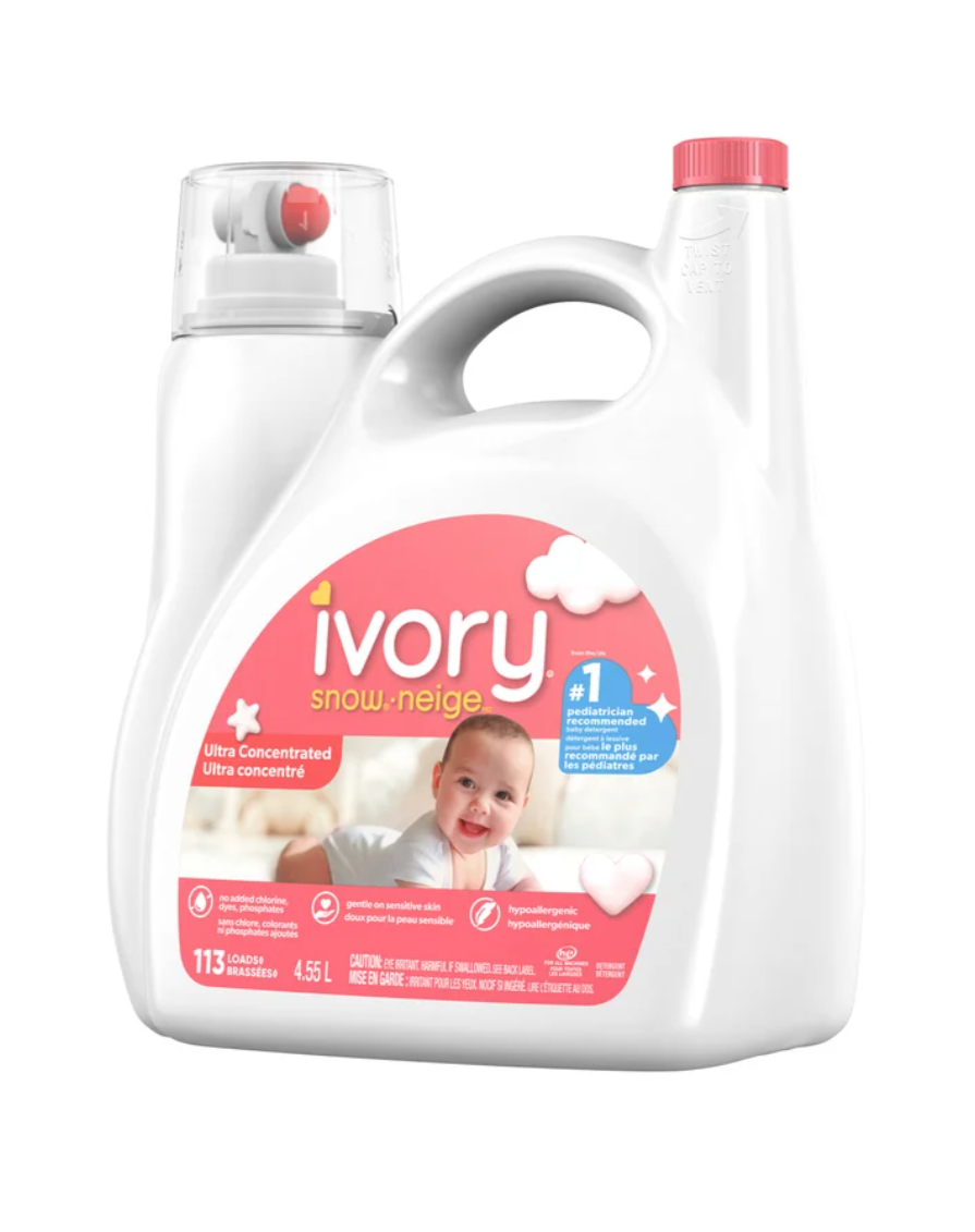 Ivory Snow Newborn Liquid Laundry Detergent, 113 wash loads