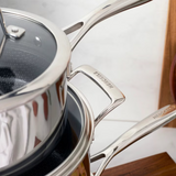 HENCKELS Paradigm Hybrid Ceramic Non-Stick Tri-ply Clad Cookware Set, 11-piece