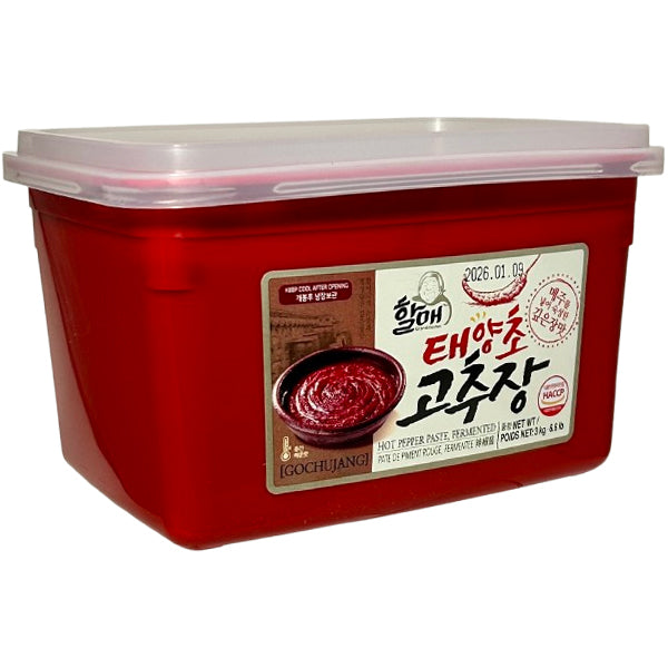 Gochujang Grandmother Hot Pepper Paste, Fermented 4x3 kg