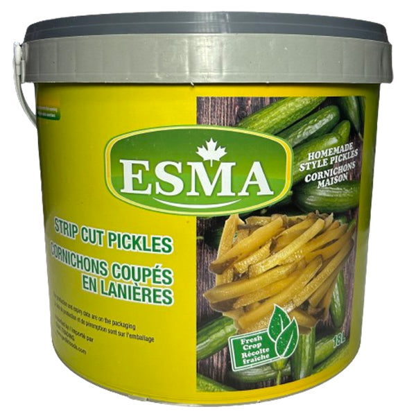 ESMA Strip Cut Pickles 18 L