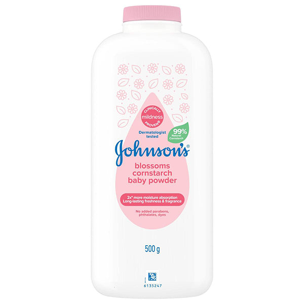 Johnson & Blossom Cornstarch Baby Powder 500 g