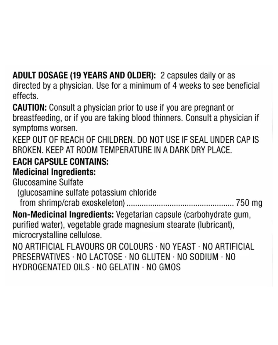 Kirkland Signature Glucosamine Sulfate 750 mg - 420 vegetarian capsules