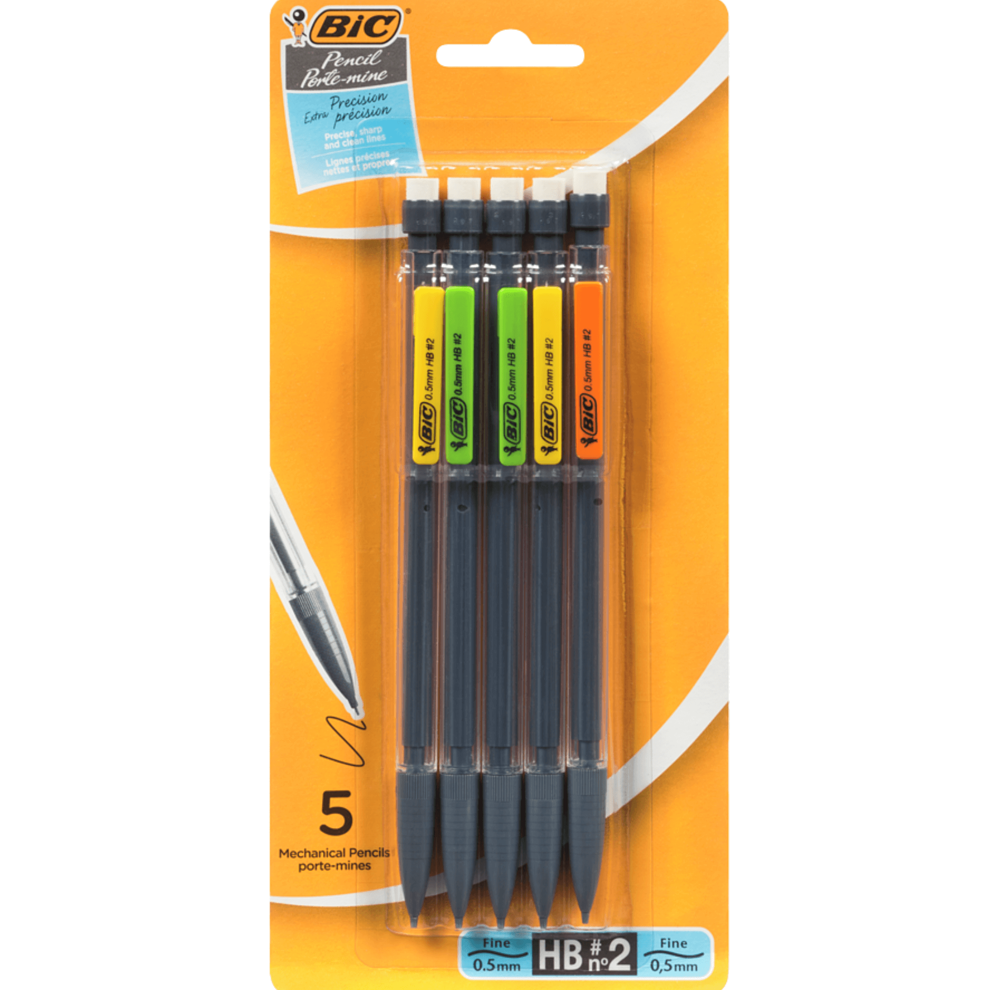 BIC LEAD PENCIL - EXTRA PRESICION 0.5MM 5PCS