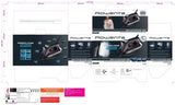 Rowenta Accessteam Steam Iron Microsteam 350 Soleplate Vertical Steaming Perfect Steam Distribution 180 g/min Steam Boost