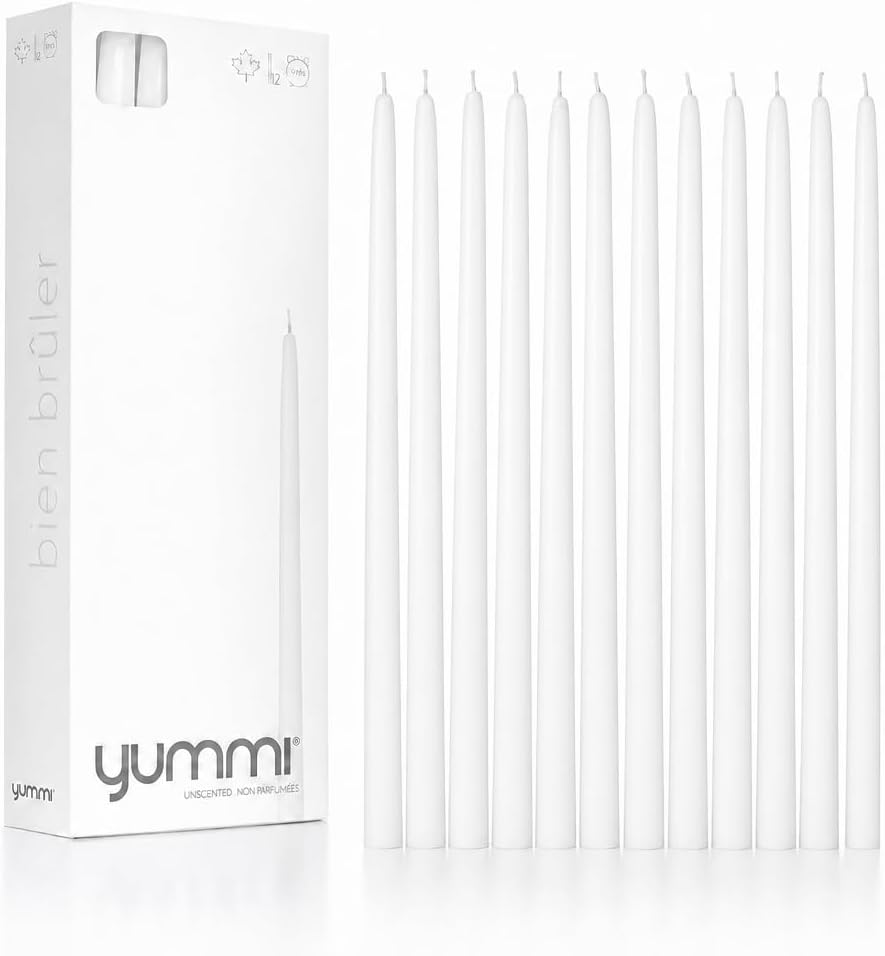 Yummi , Taper Candles - 12 inch - 12 per Pack