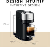 Nespresso Vertuo Next Coffee & Espresso Machine with Aeroccino3 Milk Frother – Chrome (ENV120CAE)