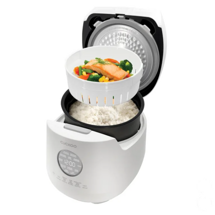 CUCKOO , 6 cup Multifunctional Micom Rice Cooker and Warmer, White