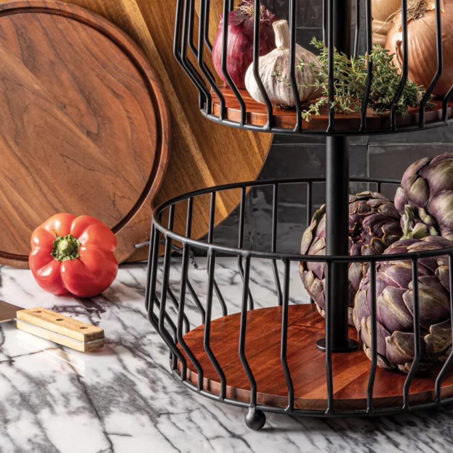 over&back 2 Tier Basket