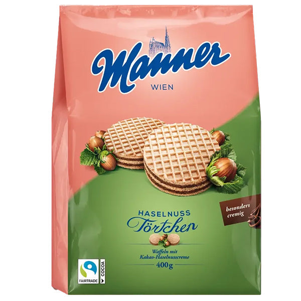 Manner Tartlets Hazelnut Wafer 400 g