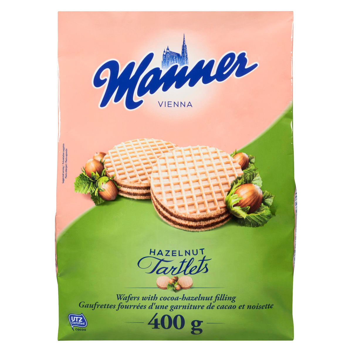 Manner Tartlets Hazelnut Wafer 400 g