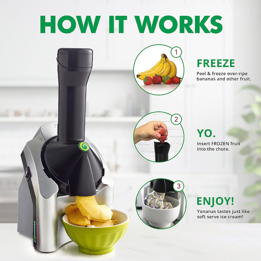 YONANAS 902 Classic Original Healthy Dessert Fruit Soft Serve Maker