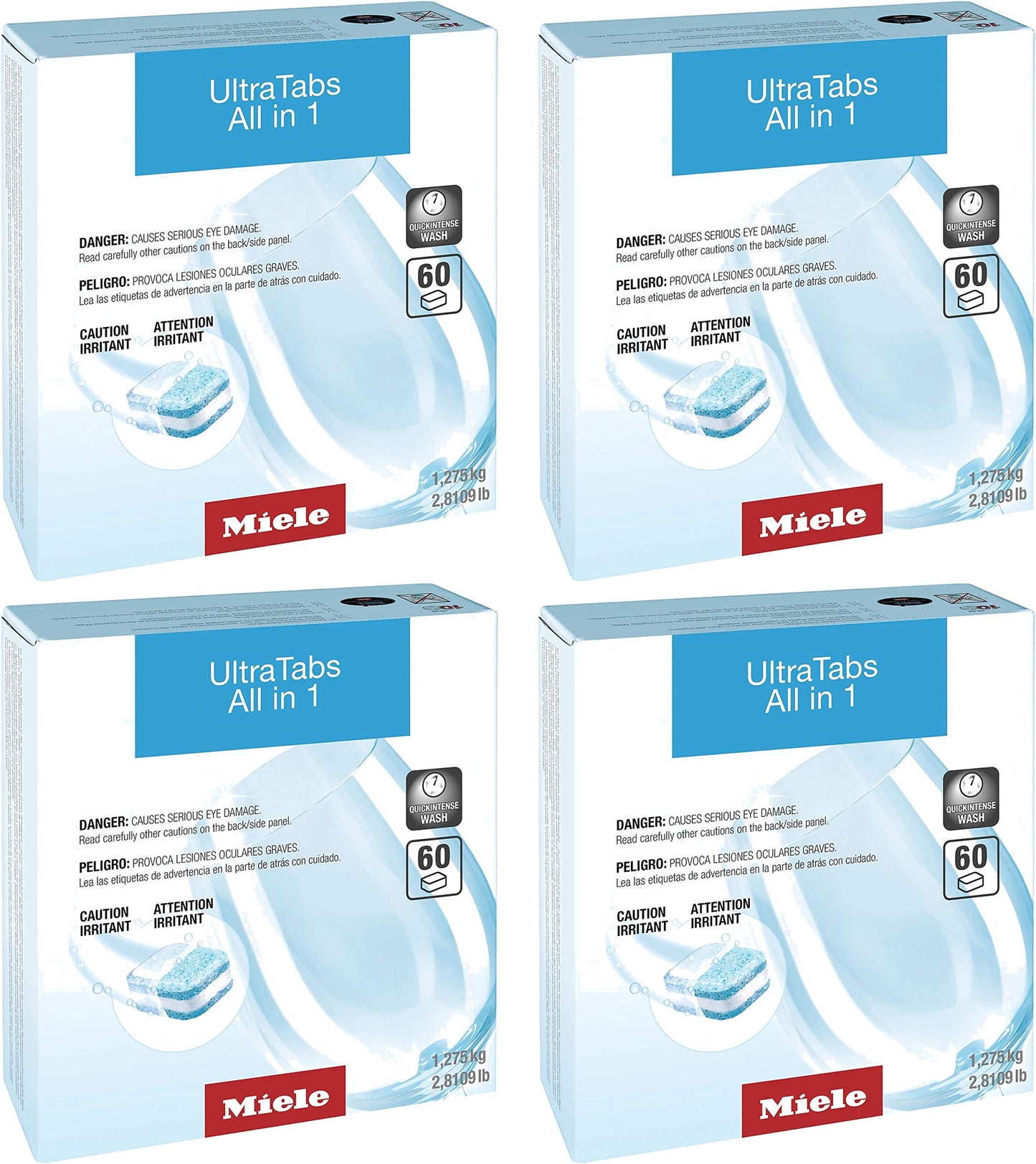 Miele UltraTabs All in 1 Dishwasher Detergent Tablets 60/120/240-Pieces